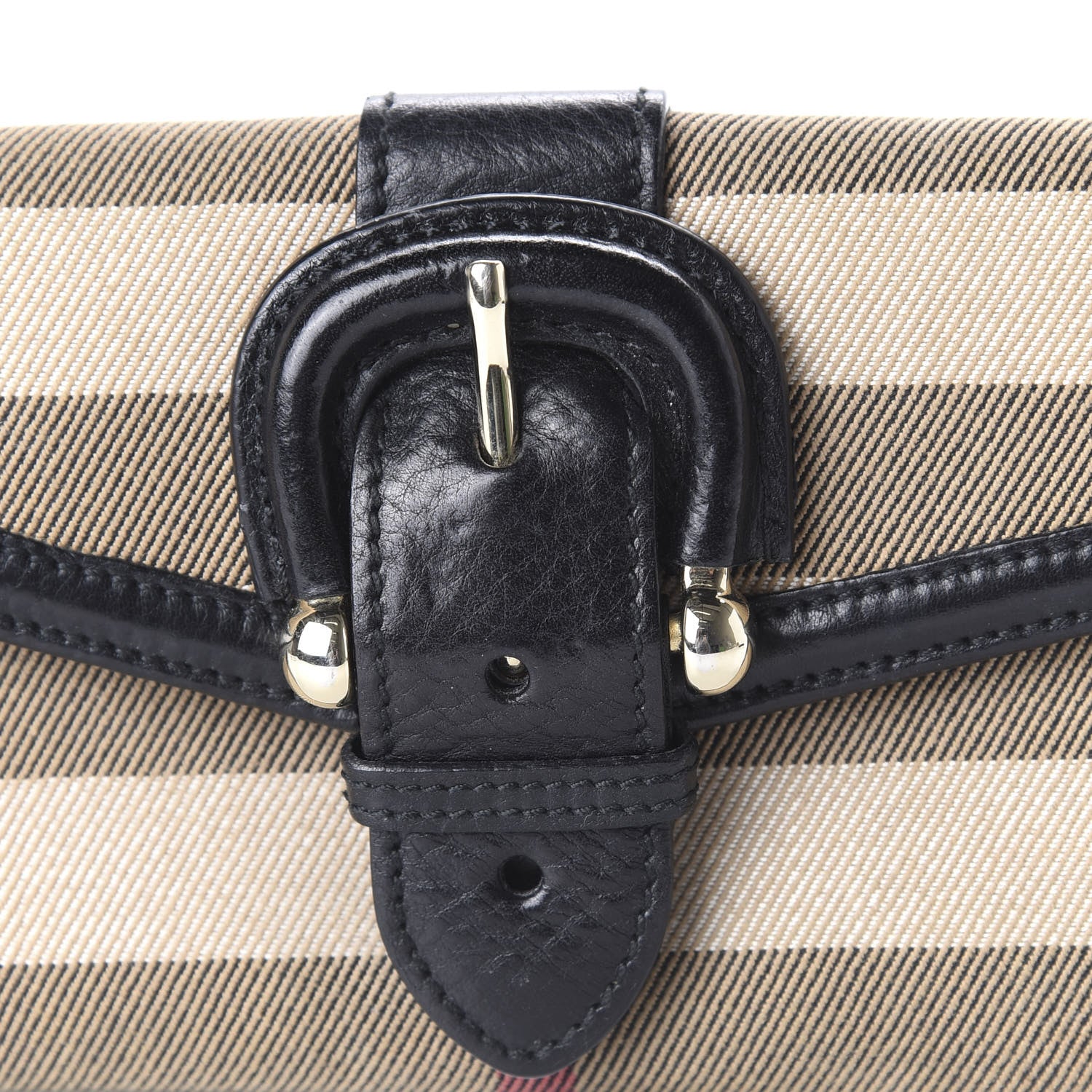 Burberry Calfskin Mega Check Continental Wallet Black 11 of 11