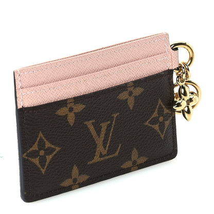 Louis Vuitton Monogram LV Charms Card Holder Rose Ballerine 4 of 8