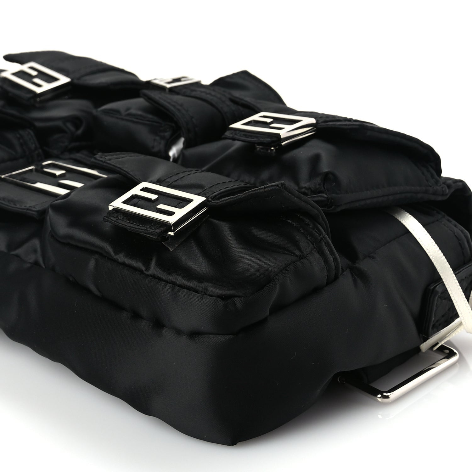Fendi Econyl Cuoio Romano Multipocket Baguette Black 8 of 8