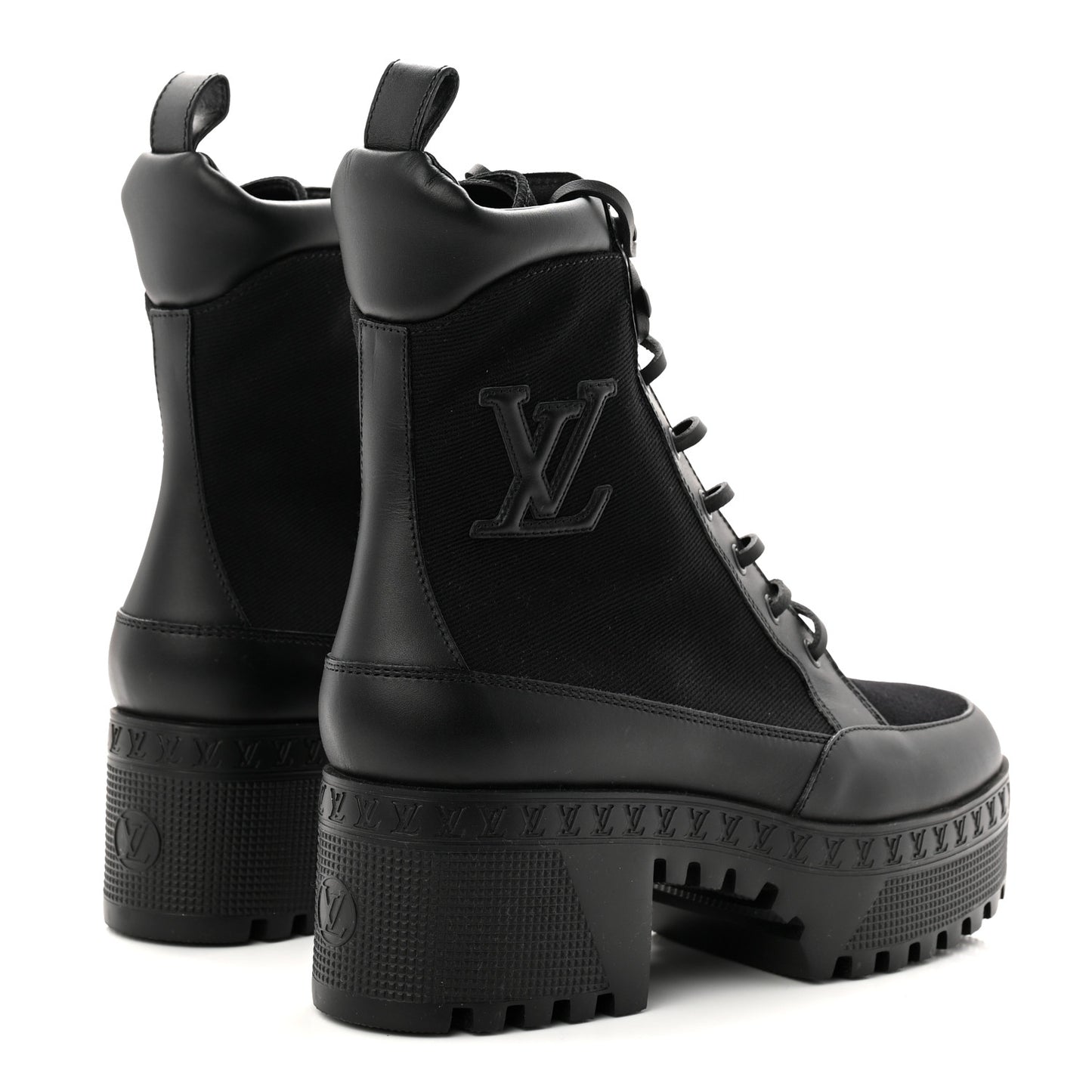 Canvas Laureate Platform Desert Boots 37.5 Black