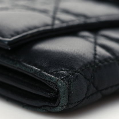 Christian Dior Lambskin Cannage Miss Dior Chain Wallet Black 8 of 14