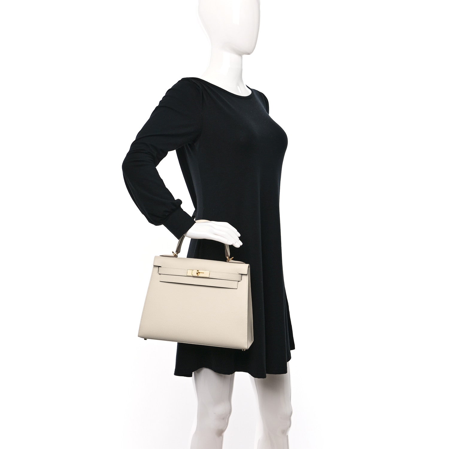 Hermes Epsom Kelly Sellier 28 Craie 3 of 11