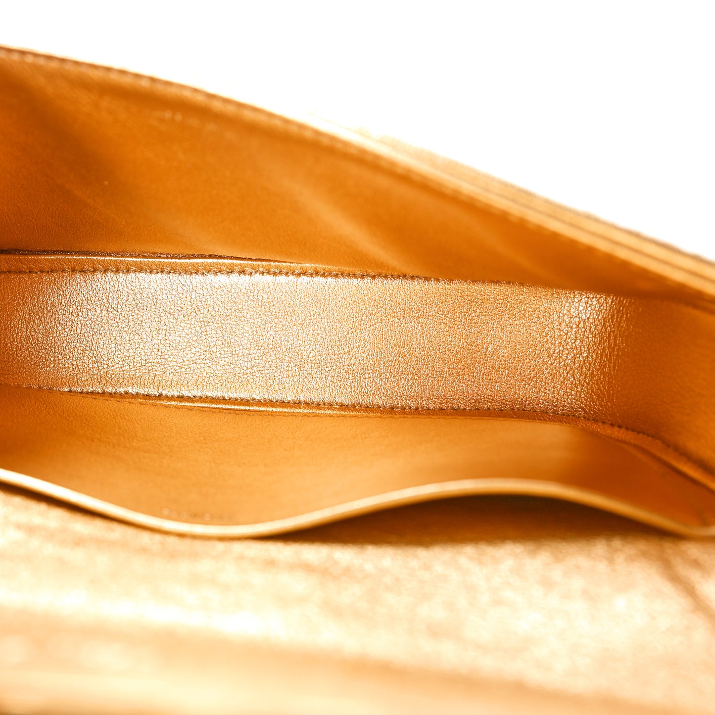 Sequin Triomphe Chain Shoulder Bag Gold