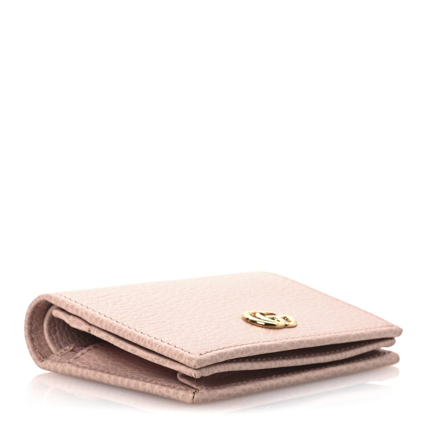 Dollar Calfskin GG Marmont Card Case Perfect Pink