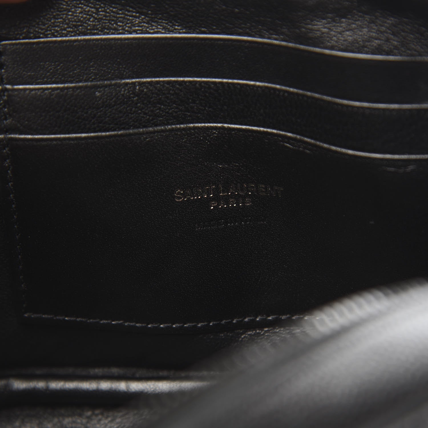 Saint Laurent Grain De Poudre Matelasse Monogram Mini Lou Camera Bag Black 6 of 10