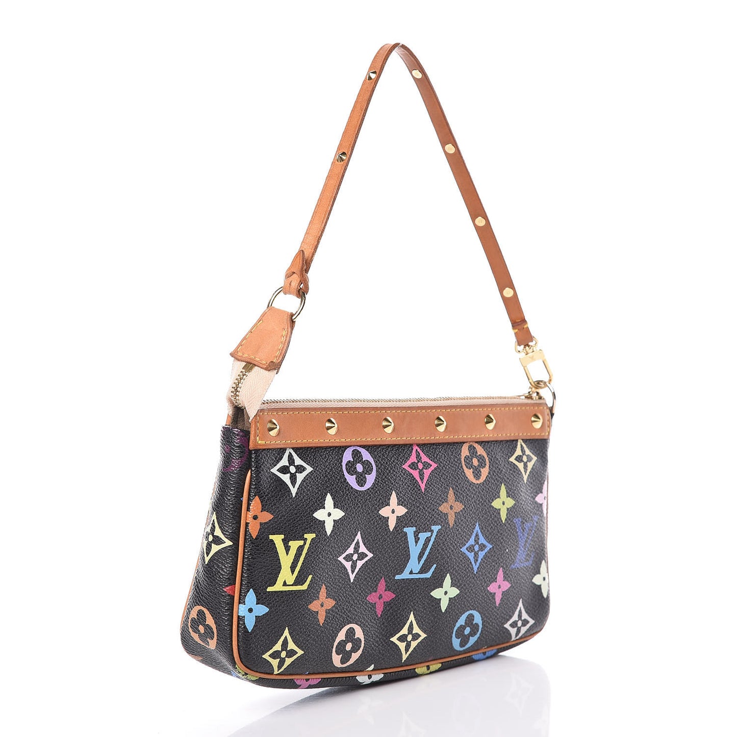 Monogram Multicolor Pochette Accessories Black