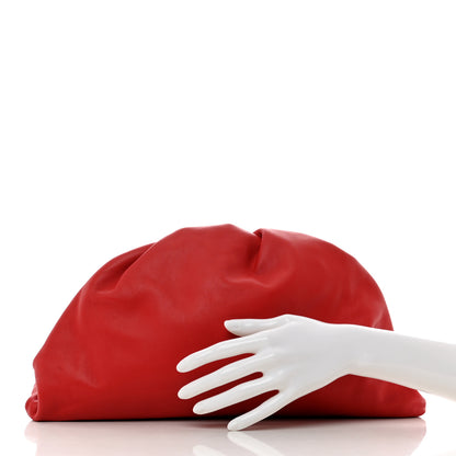 Bottega Veneta Smooth Butter Calf The Pouch Oversized Clutch Bright Red 2 of 8