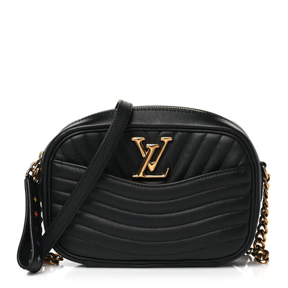 Louis Vuitton Calfskin New Wave Camera Bag Black 1 of 10