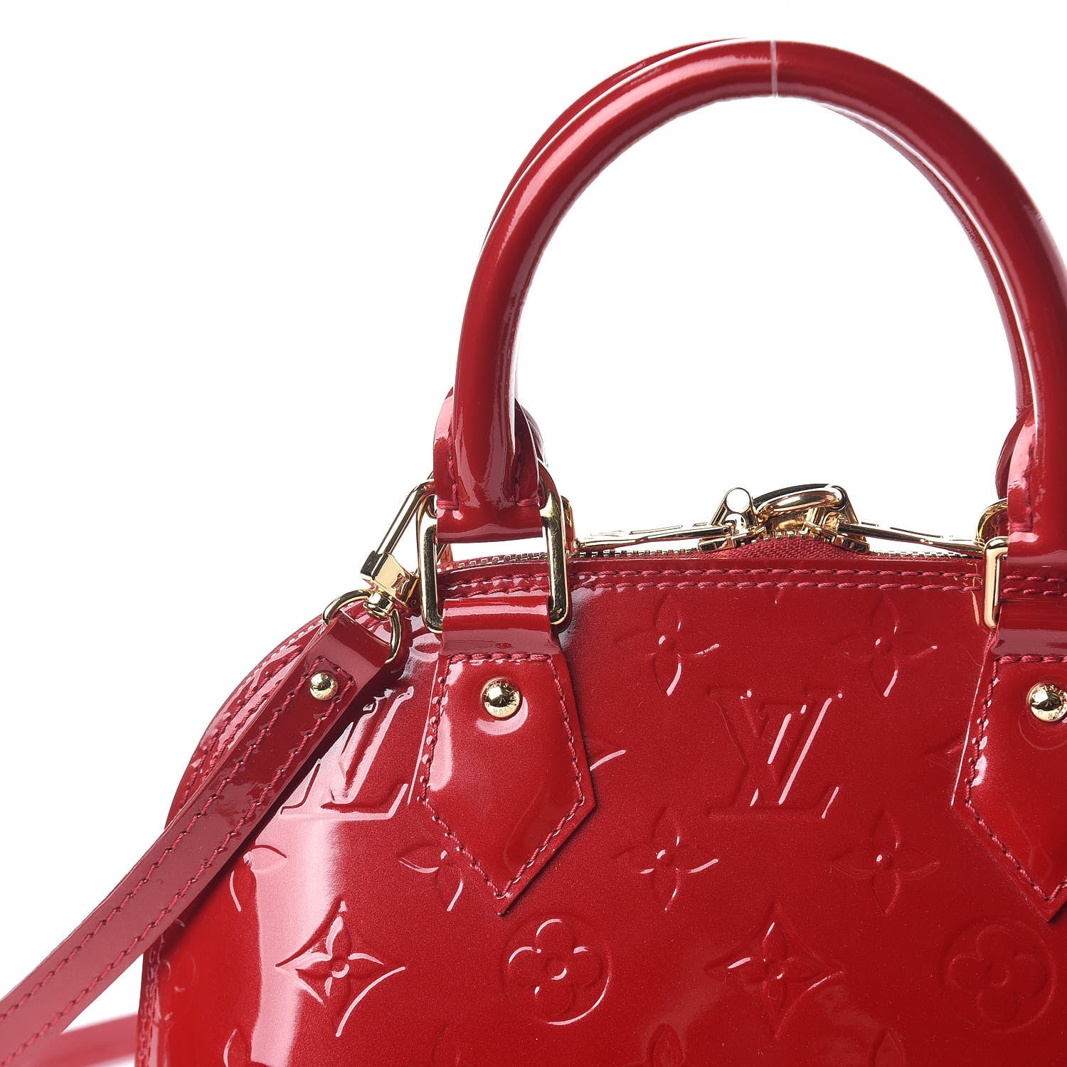 Louis Vuitton Vernis Alma BB Pomme D'Amour 6 of 9