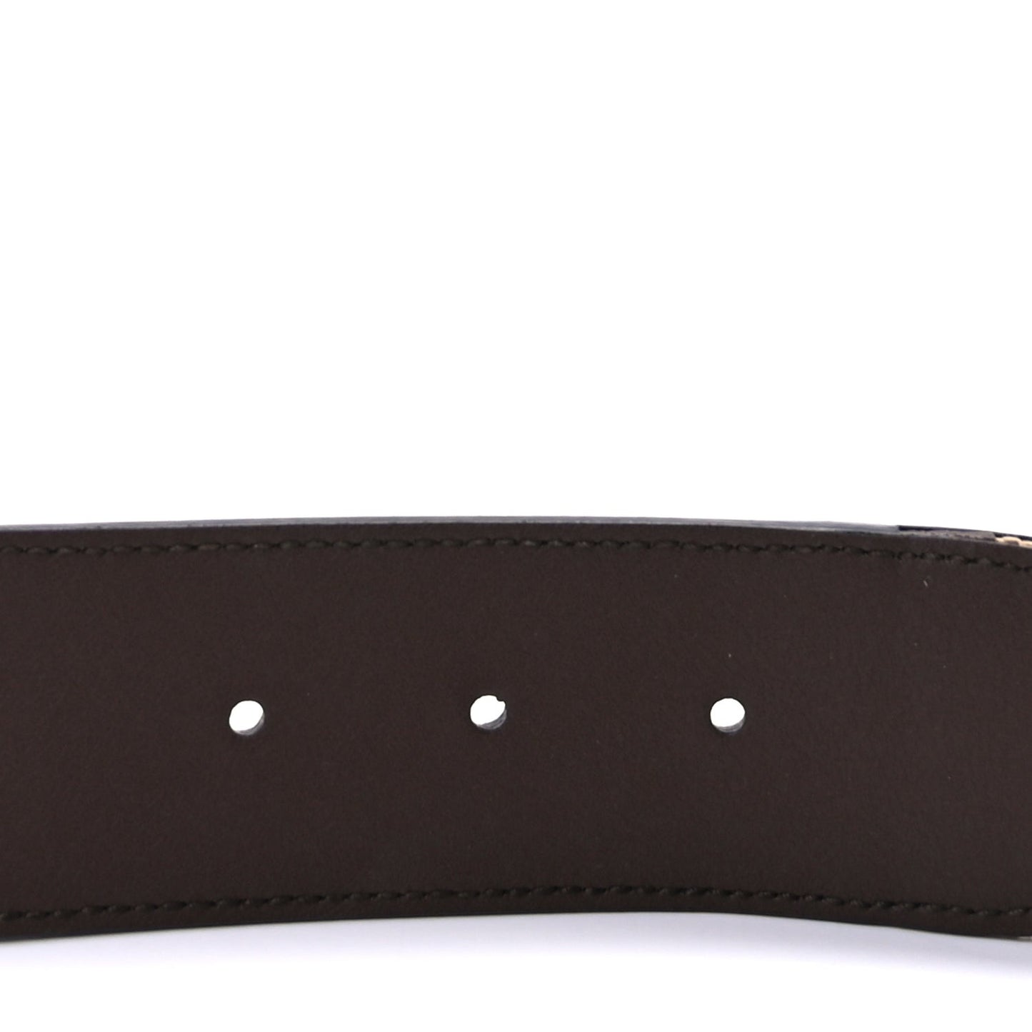 Monogram Jumbo GG Textured Dollar Calfskin Double G 40mm Belt 80 32 Camel Ebony