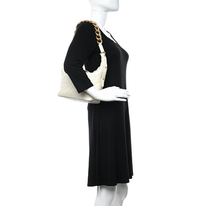 Chanel Calfskin Quilted Daily Hobo White 2 of 10