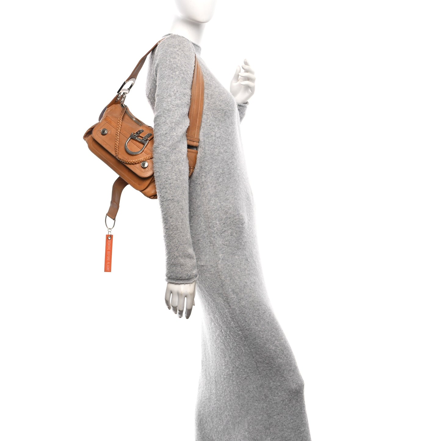 Calfskin Flight East West Bag Camel