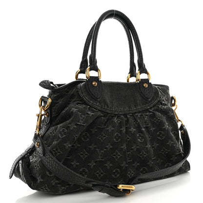 Louis Vuitton Denim Neo Cabby MM Black 3 of 11