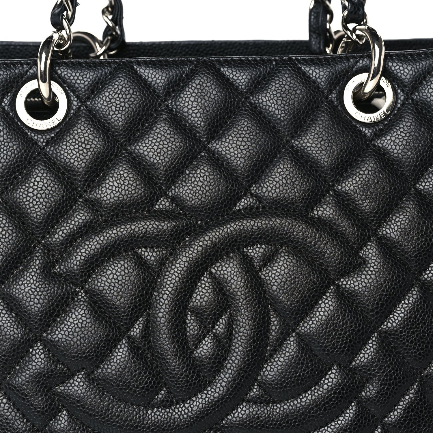 Chanel Caviar Quilted Grand Shopping Tote GST  Black 7 of 9
