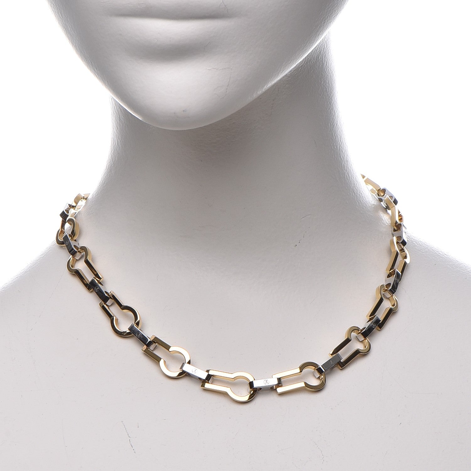 Louis Vuitton Serrure Chain Necklace Gold 2 of 6