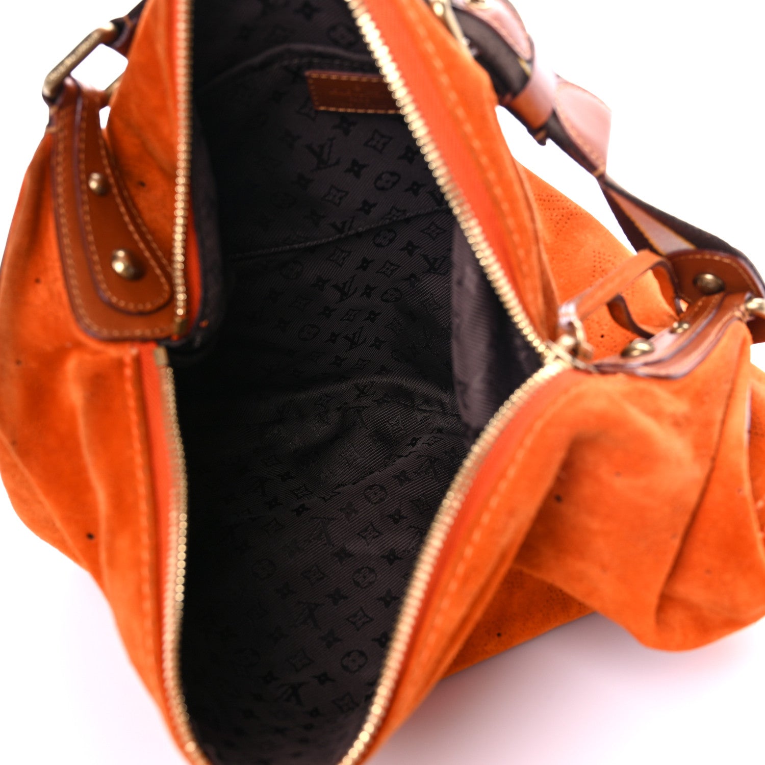Louis Vuitton Suede Mahina Onatah GM Orange 4 of 11