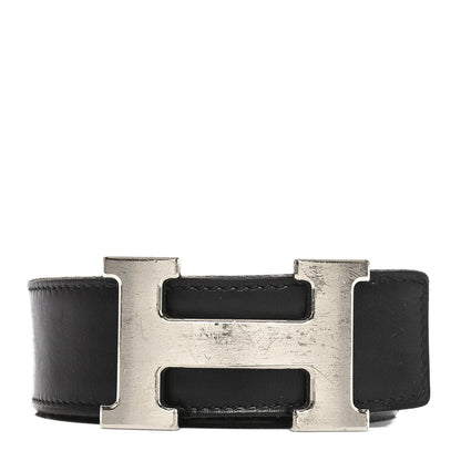 Hermes Box Togo 32mm H Belt 90 36 Black Chocolate 1 of 5