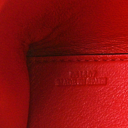 Loewe Goatskin Embossed Avenue Shoulder Bag Red 6 of 9