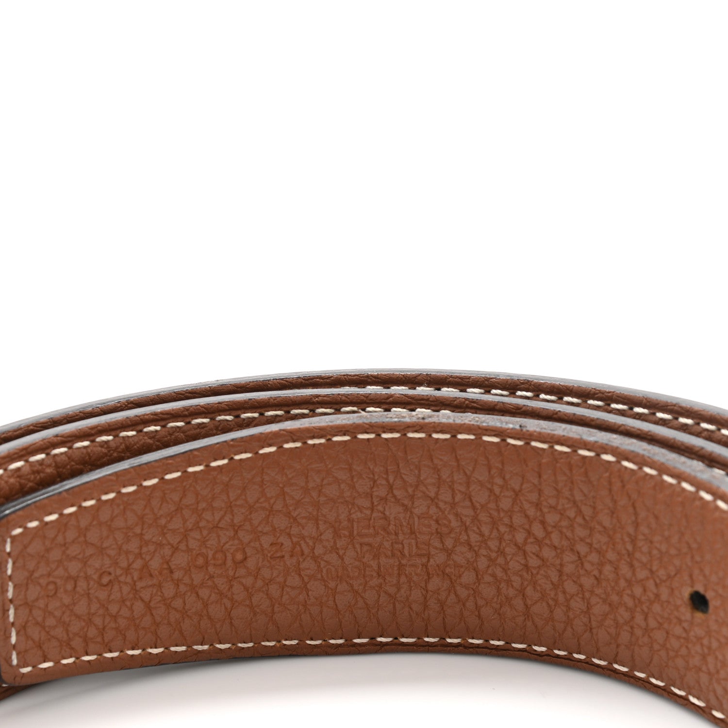 Hermes Box Togo 32mm H Belt 90 Black Gold 3 of 7
