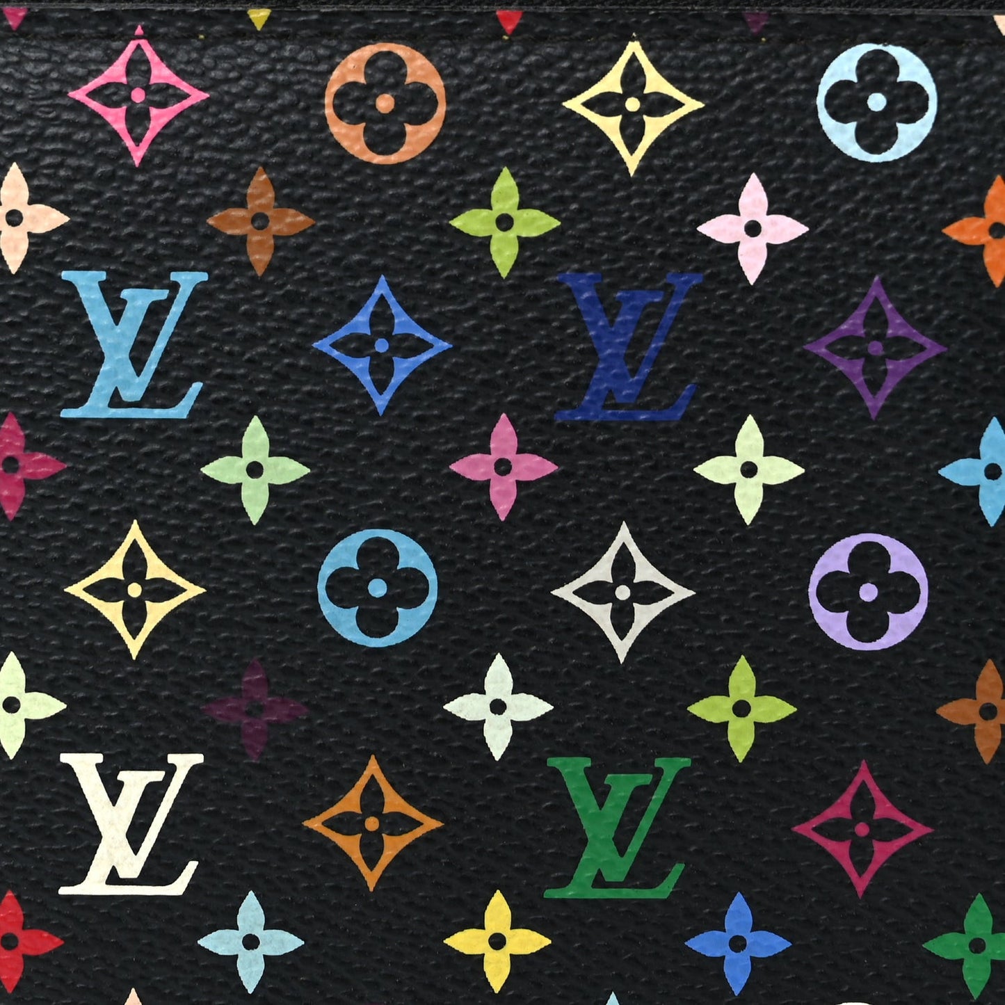 Monogram Multicolour Zippy Wallet Black
