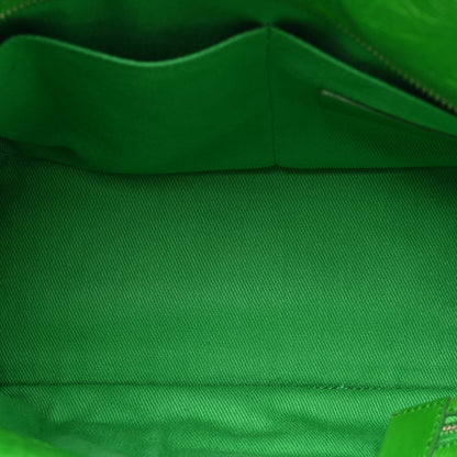 Marc Jacobs Shiny Crinkled Calfskin Medium The Tote Bag Green Glow 5 of 7