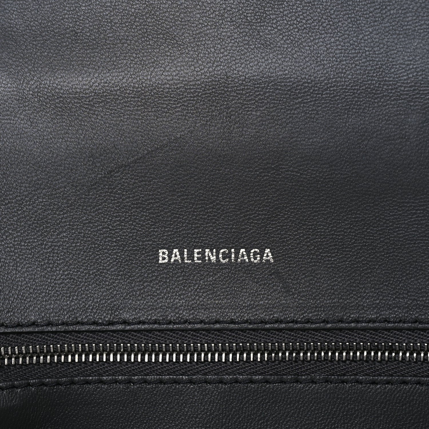 Balenciaga Shiny Calfskin Crocodile Embossed Small Hourglass Top Handle Bag  Dark Grey 5 of 7