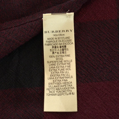 Burberry Fine Wool Mega Check Collette Cape Scarf Dark Pomegranate 4 of 4