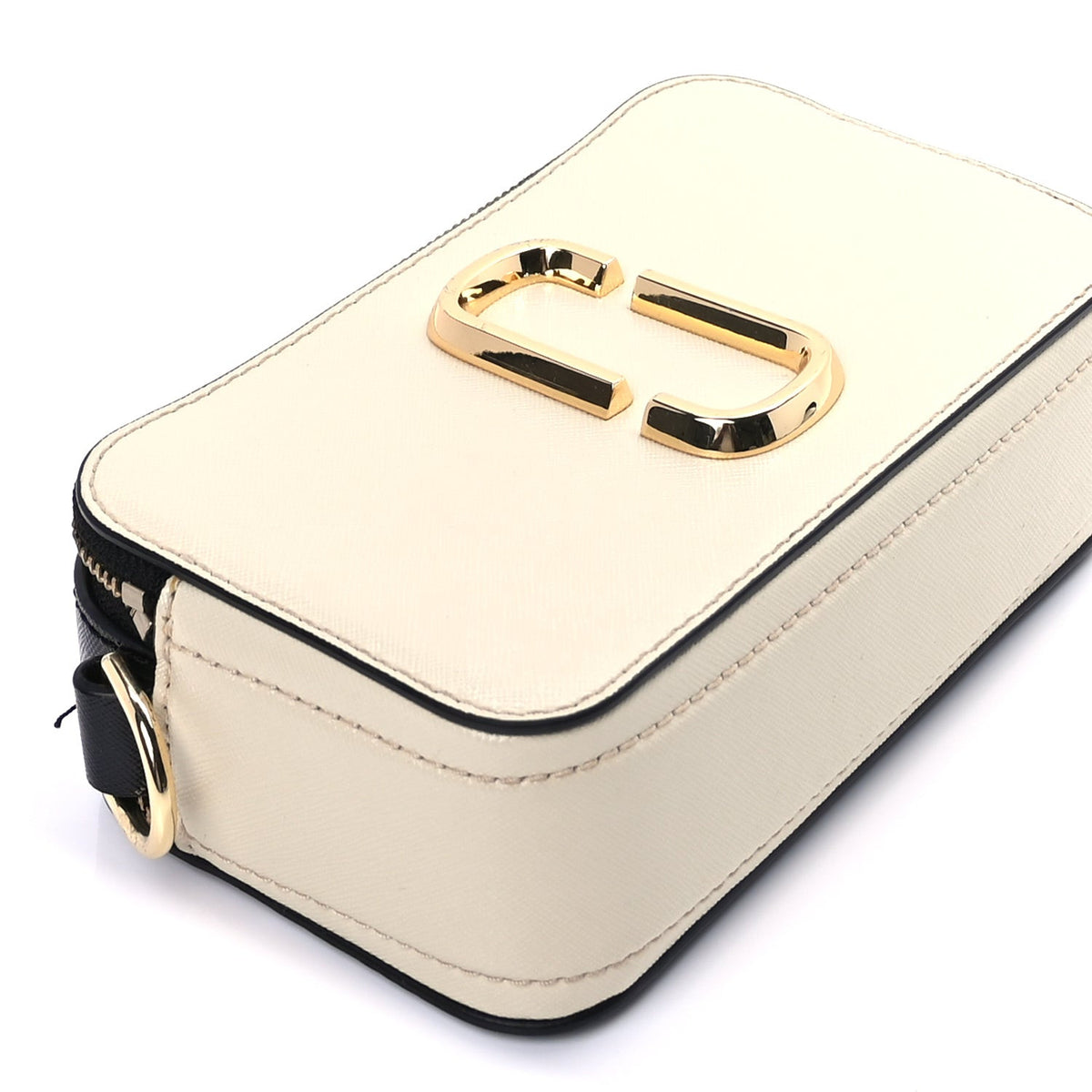 Saffiano Small Snapshot Camera Bag Cloud White Multicolor