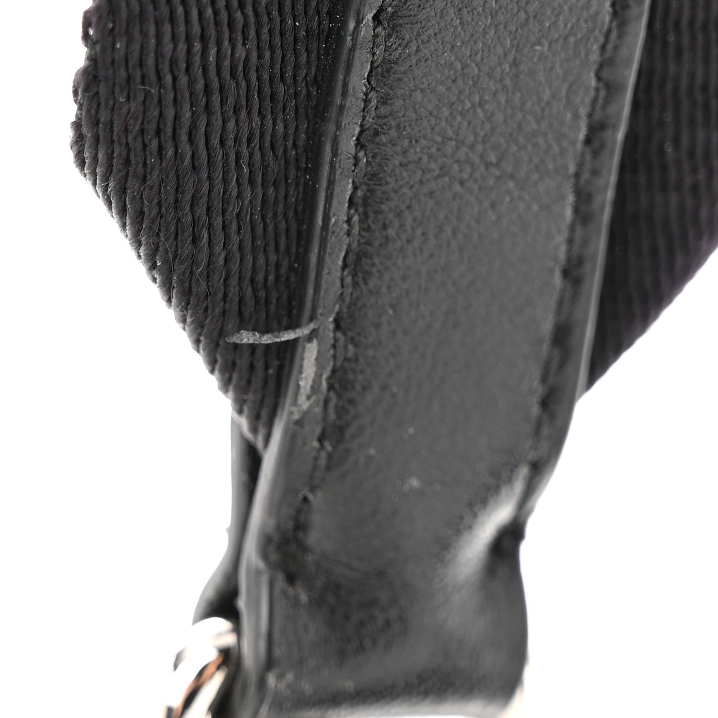 Re-Nylon Triangle Padded Patchwork Shoulder Bag Black