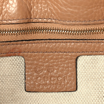 Gucci Pebbled Calfskin Medium Soho Flap Crossbody Camelia 5 of 10