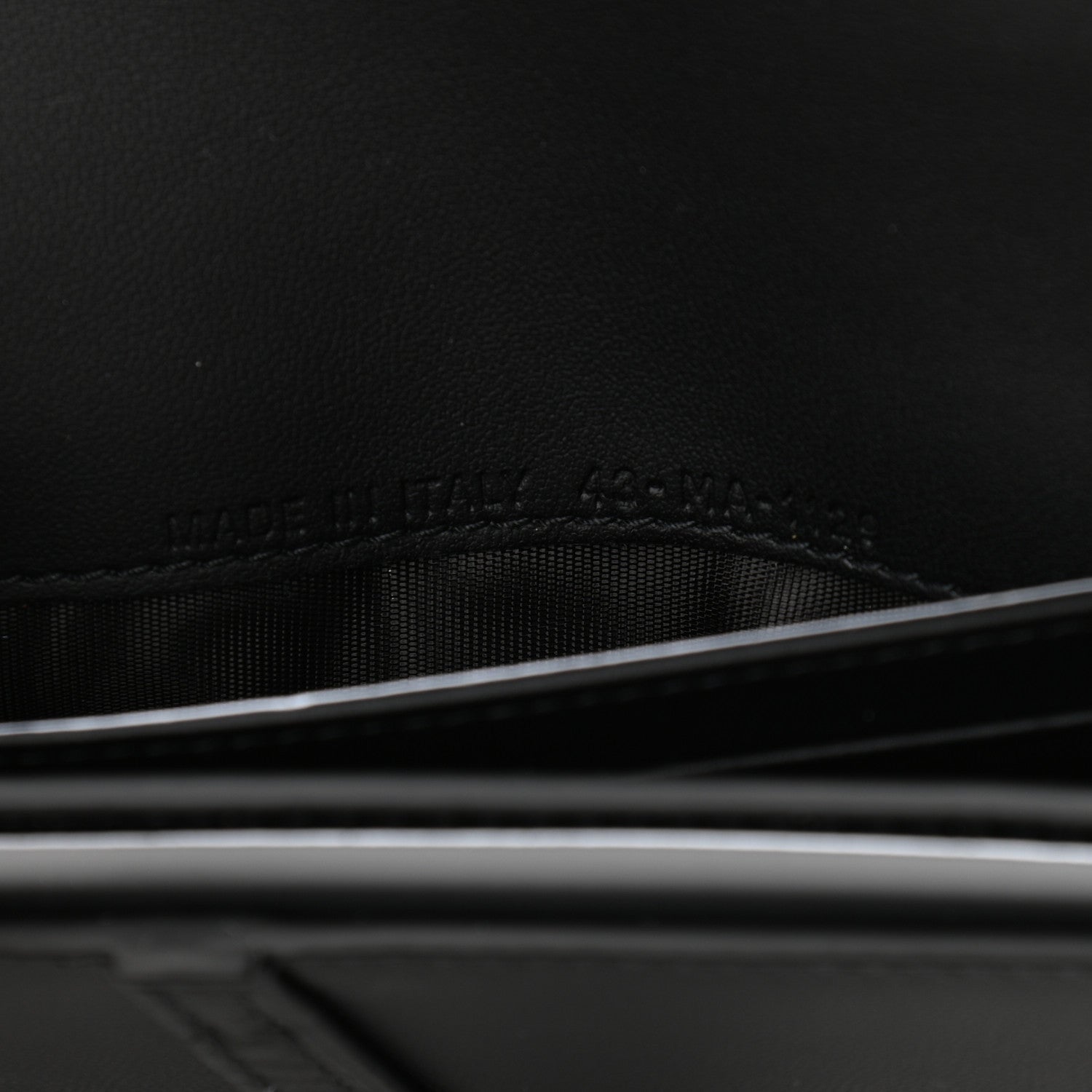 Christian Dior Ultra Matte Calfskin Saddle Chain Wallet Pouch Black 8 of 13