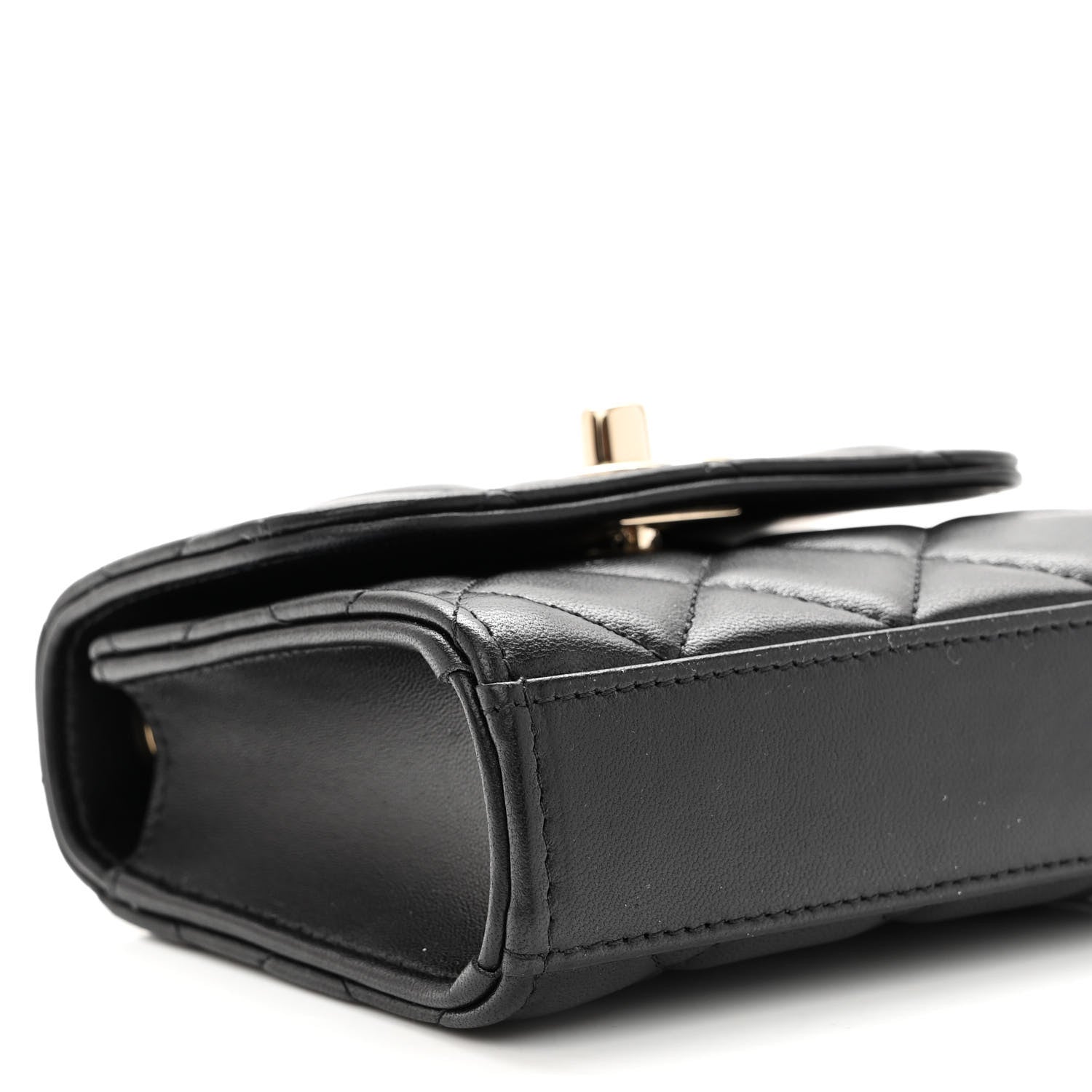 Chanel Lambskin Quilted Mini Trendy CC Chain Wallet Black 8 of 9