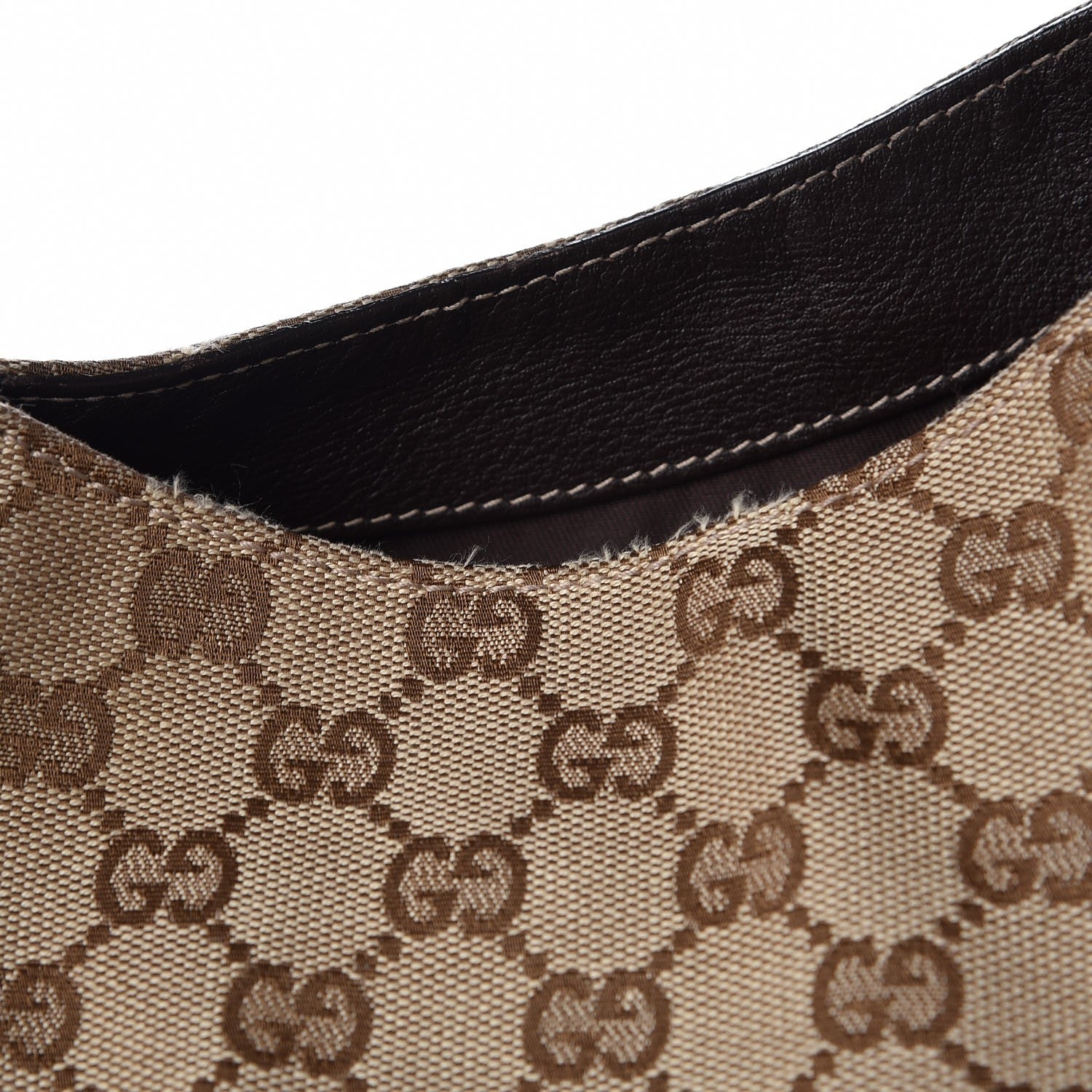 Gucci Monogram Large New Ladies Web Hobo Dark Brown 8 of 8