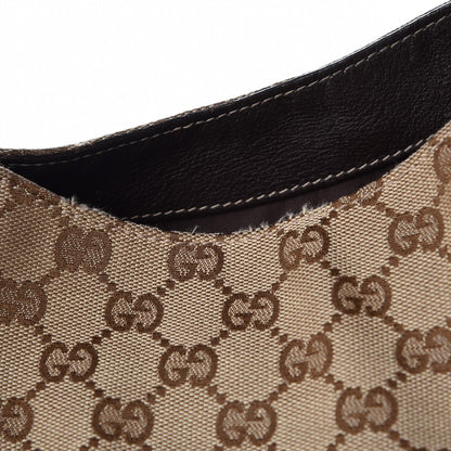 Gucci Monogram Large New Ladies Web Hobo Dark Brown 8 of 8