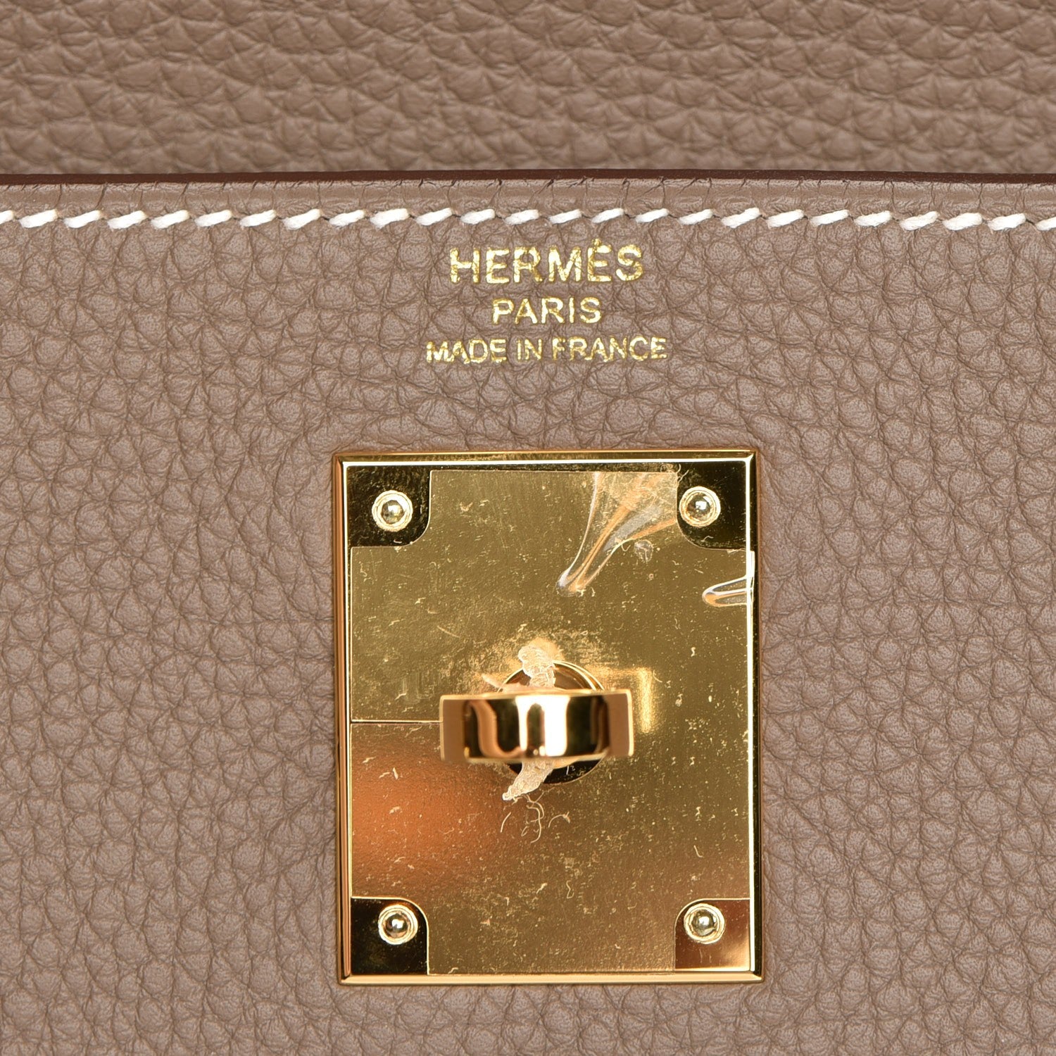Hermes Togo Kelly Retourne 28 Etoupe 21 of 30
