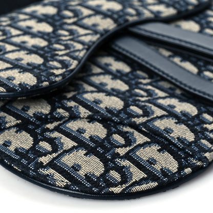 Christian Dior Oblique Saddle Belt Pouch Blue 9 of 10