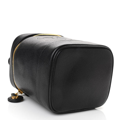 Chanel Caviar Vanity Cosmetic Case Black 4 of 8