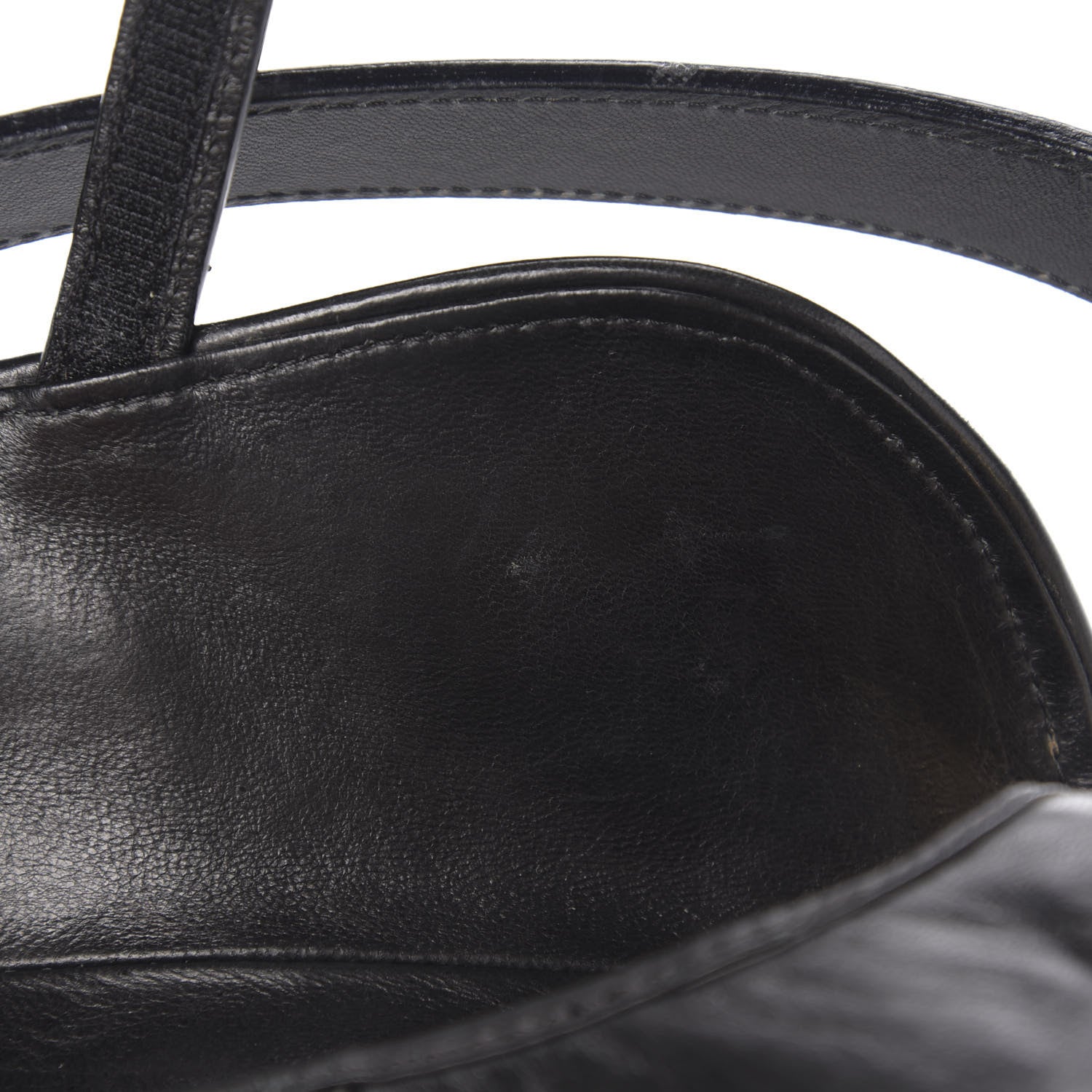 Christian Dior Calfskin Saddle Bag Black 7 of 11
