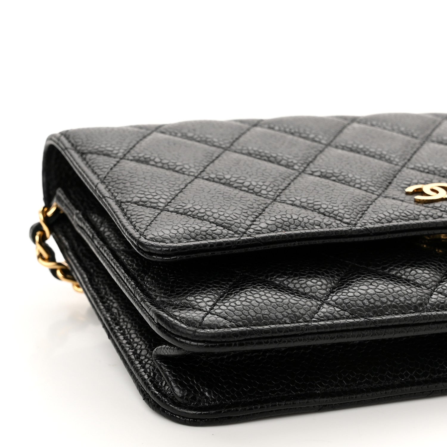 Chanel Caviar Quilted Wallet On Chain WOC Black 10 of 12