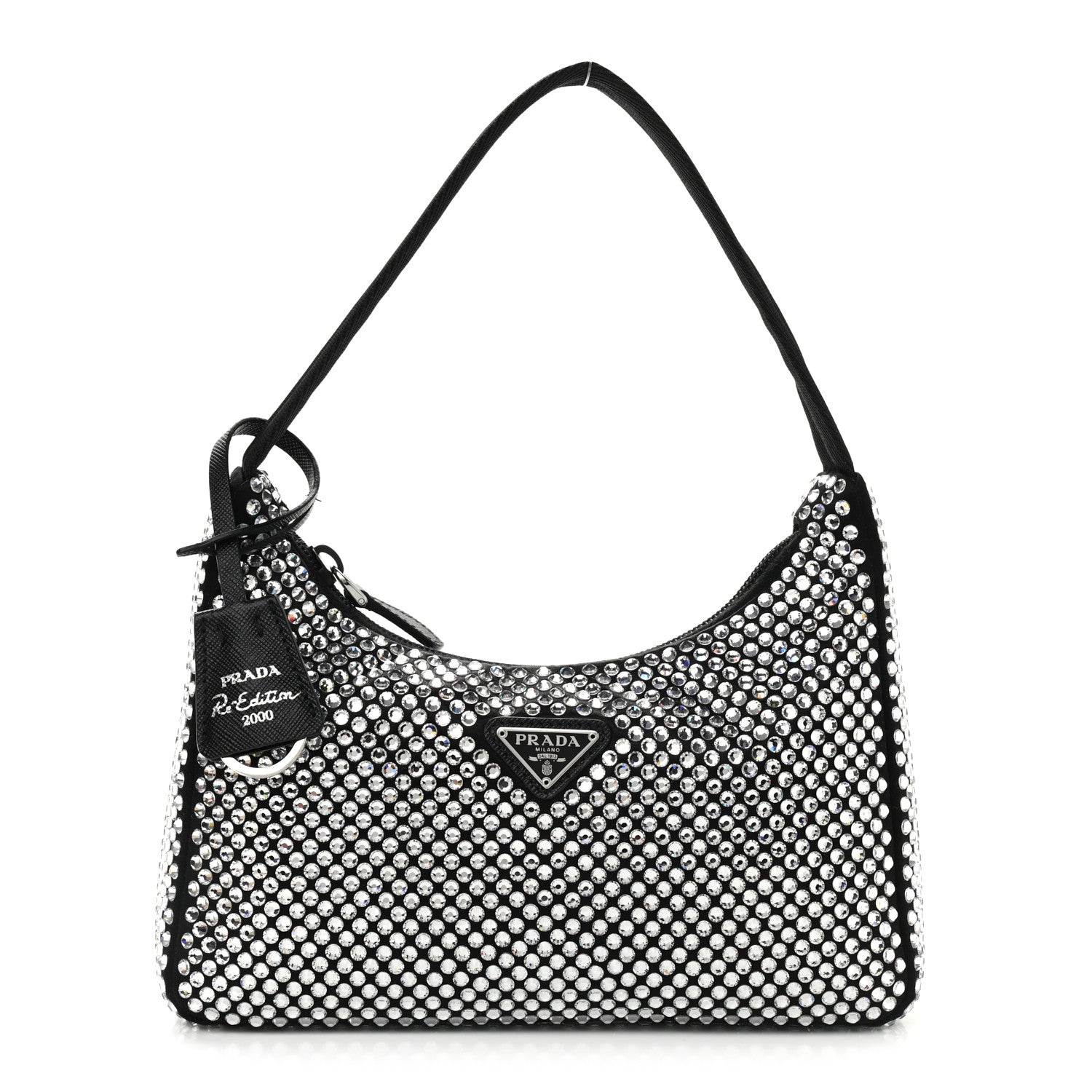 Prada Satin Crystal Mini Re-Edition 2000 Bag Cristal 1 of 11