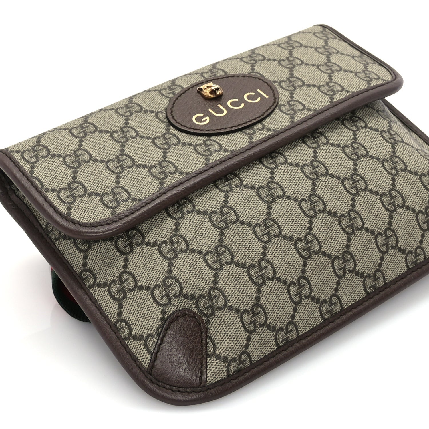 Gucci GG Supreme Monogram Neo Vintage Web Belt Bag  Brown 7 of 8