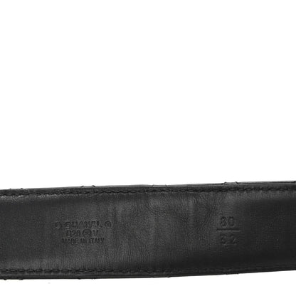 Chanel Calfskin Quilted CC Chain Belt 80 32 Black 3 of 7