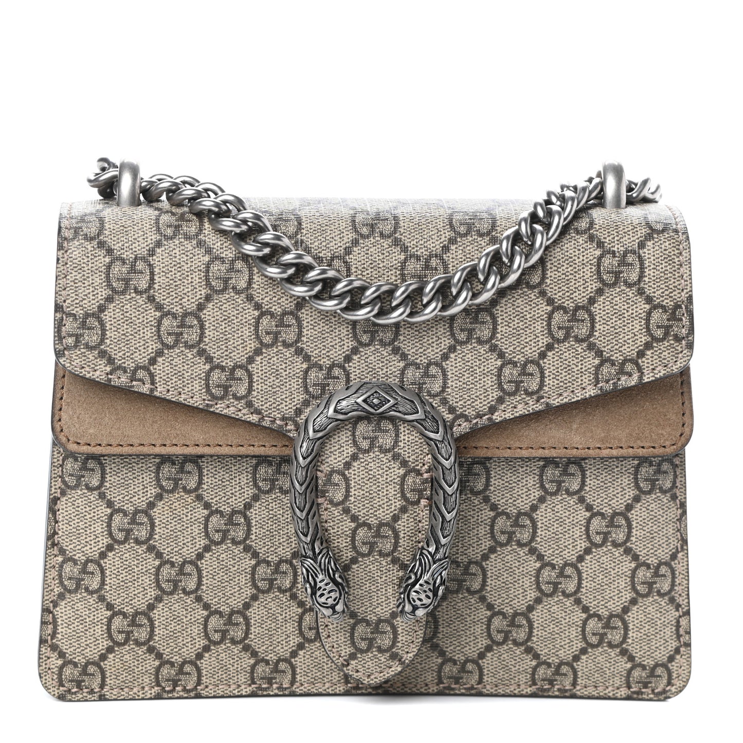 GG Supreme Monogram Mini Dionysus Shoulder Bag Taupe