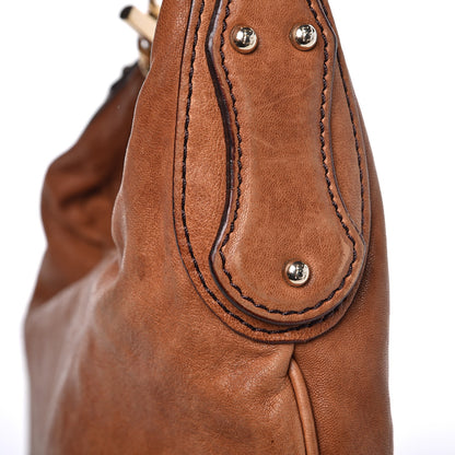 Fendi Lambskin Small Chef Chain Hobo Brown 10 of 11