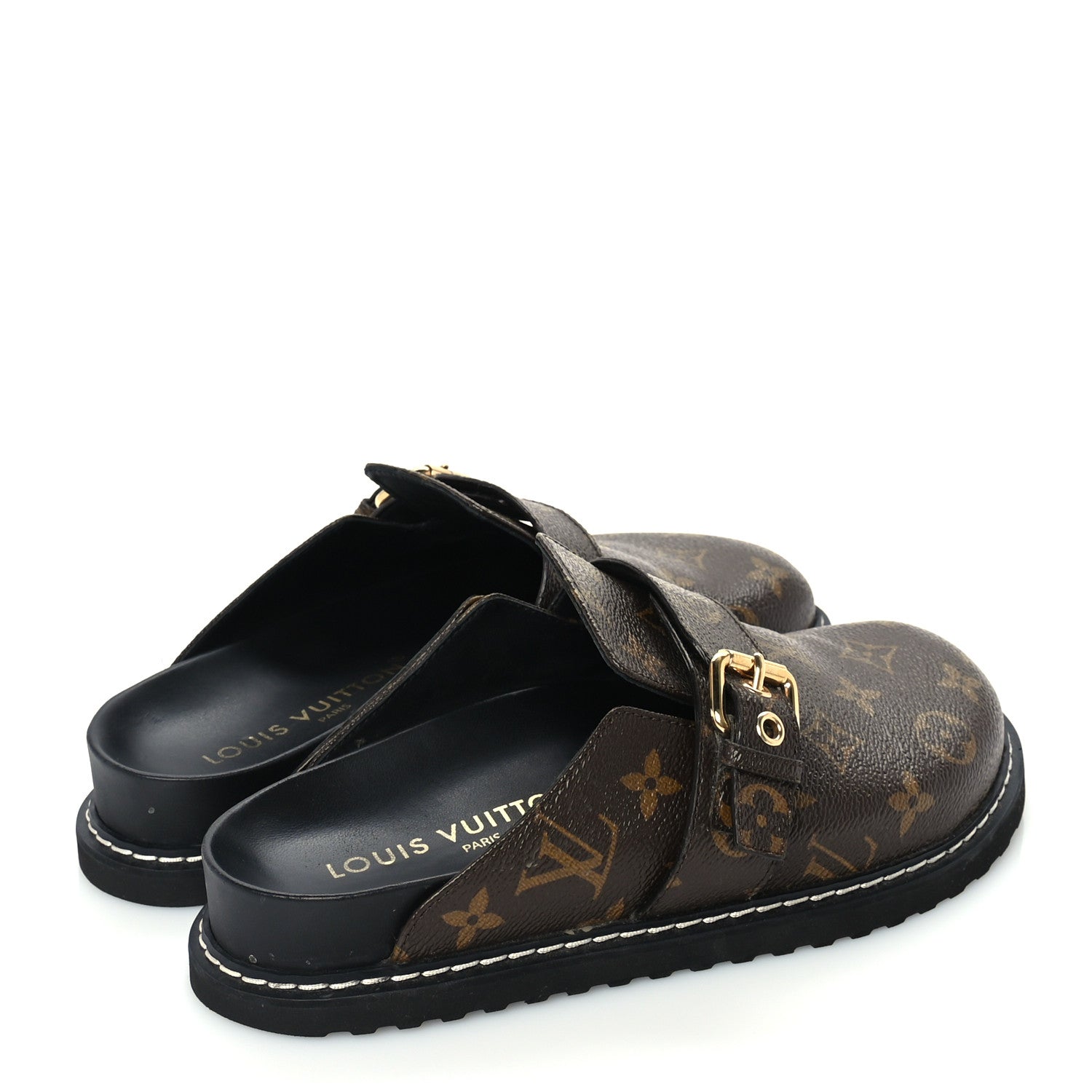 Louis Vuitton LV Cosy Flat Comfort Clogs 37 Cacao Brown 4 of 7