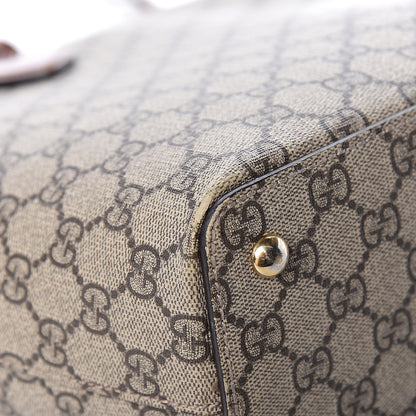Gucci GG Supreme Monogram Medium Zippered Bucket Tote Beige Tuscany 21 of 25