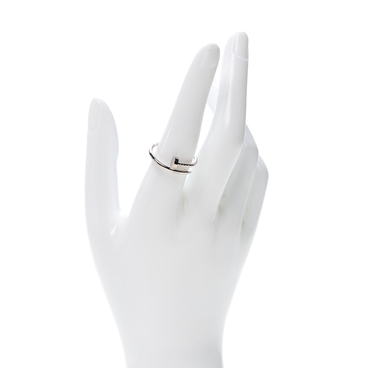 18K White Gold Small Juste Un Clou Ring 58 8.25