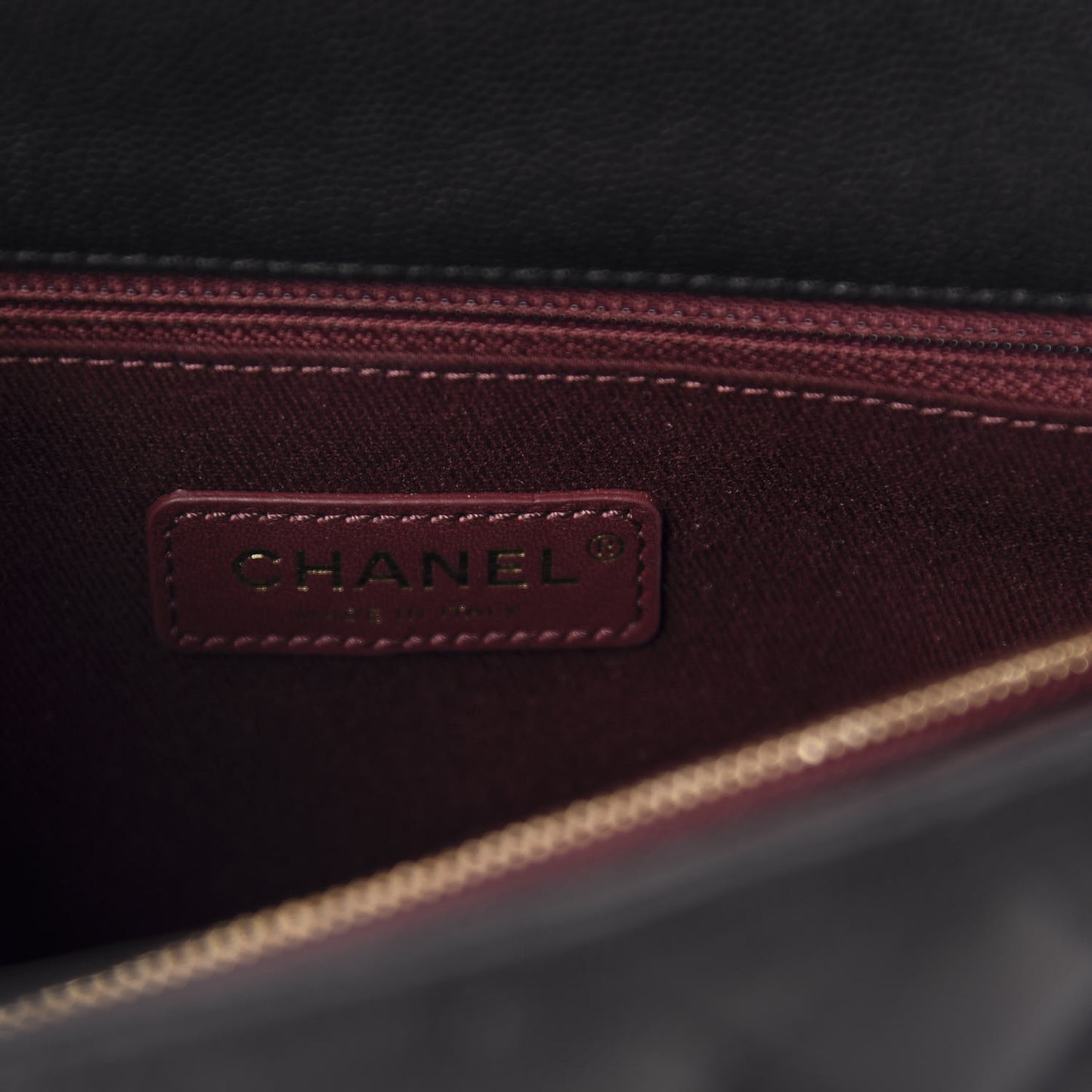 Caviar Quilted Small Coco Handle Flap Black