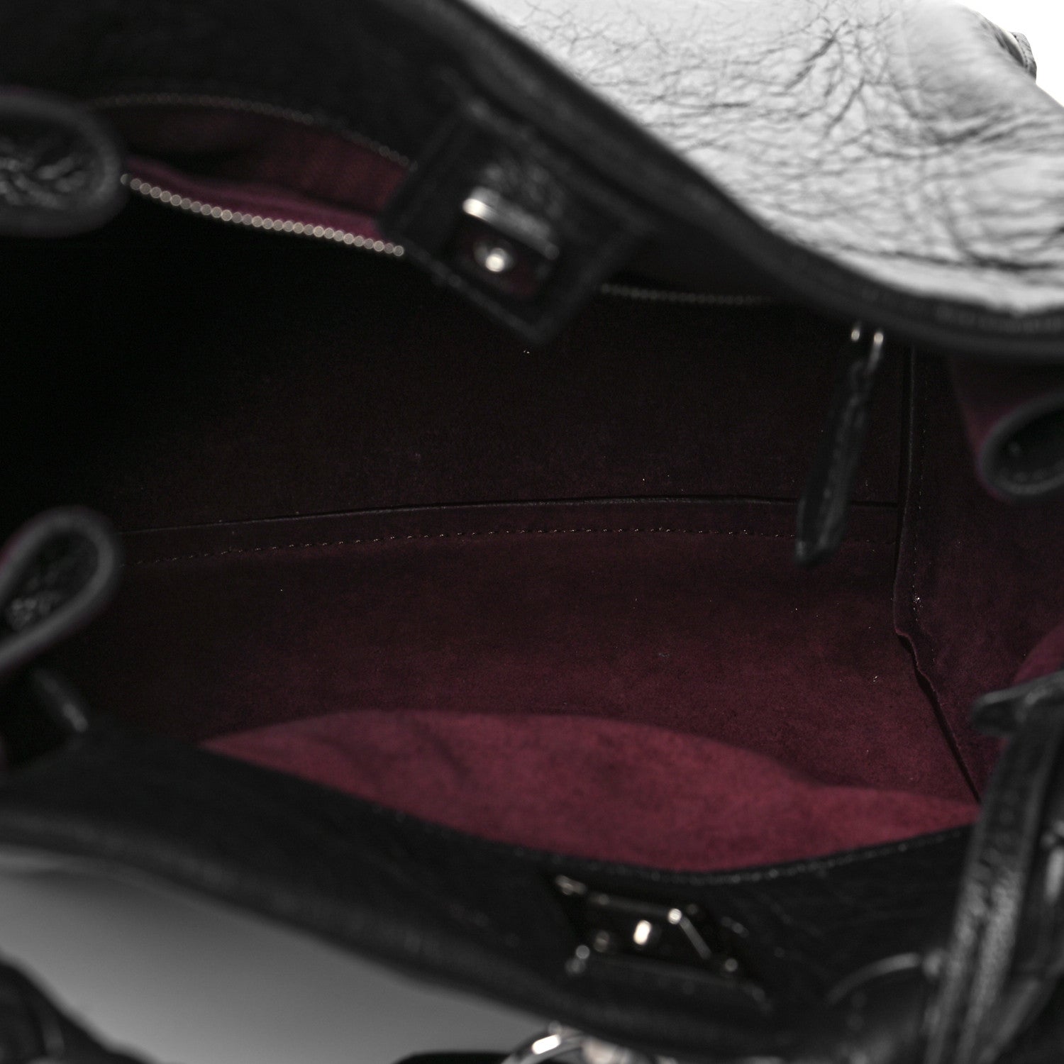 Mulberry Shiny Calfskin Small Iris Tote Black 5 of 9