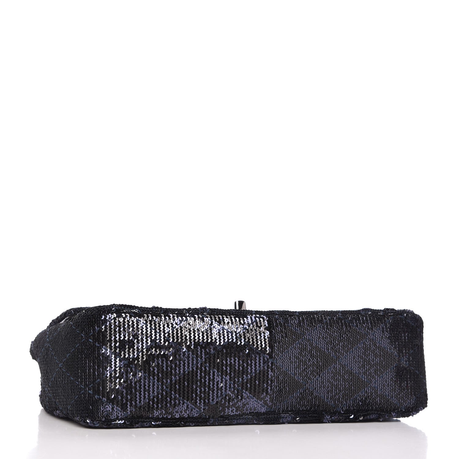 Chanel Sequin Quilted Medium Single Flap Blue 4 of 11